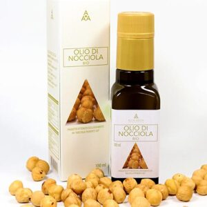 ANGEBOT! Reines BIO-Haselnussöl geröstet - BIO Olio di Nocciola Piemonte IGP 100ml (Mind. haltbar bis 30.11.2025)