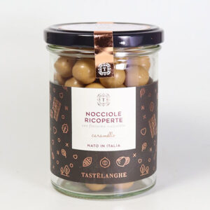 SONDERANGEBOT Piemont-Haselnüsse in Karamell - Nocciole Ricoperta Caramello 200g. Mind. haltbar bis 15.10.25