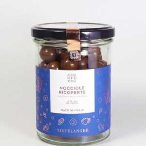 SONDERANGEBOT Piemont-Haselnüsse in Vollmilchschokolade - Nocciole Ricoperta Latte 200g. Mind. haltbar bis 15.10.25