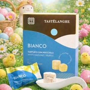 <b>OSTER-ANGEBOT</b><br />Weiße Trüffelpralinen mit Piemont Haselnüssen IGP, Tastelanghe 110g