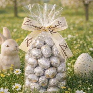 Ovetti Cioccolato bianco e al latte con Pasta alla Nocciola - Feine Schokoladeneier aus Turin (Piemont) 200g