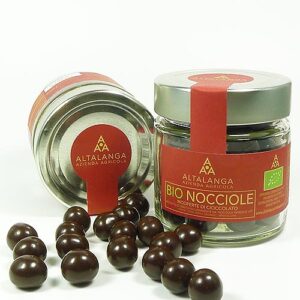 SONDERANGEBOT BIO-Haselnüsse in Zartbitter-Schokolade - BIO-Nocciole ricoperte di Cioccolato fondente 120g