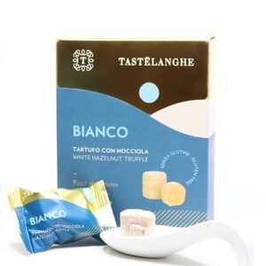 FRÜHLINGSANGEBOT Weiße Trüffelpralinen mit Piemont Haselnüssen IGP, Tastelanghe 110g
