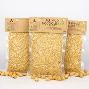 SONDERANGEBOT: 3 x Geröstete, gemahlene BIO-Haselnüsse - Farina di Nocciole Piemonte IGP BIO, Azienda Altalanga 250g